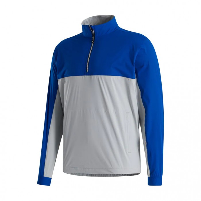 Men\'s Footjoy HydroKnit Pullover Royal / Silver | USA-ZQ1259