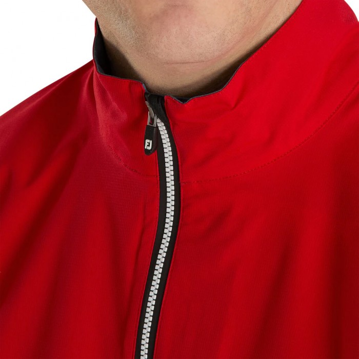 Men's Footjoy HydroLite Short Sleeve Shirts Red | USA-XD0456