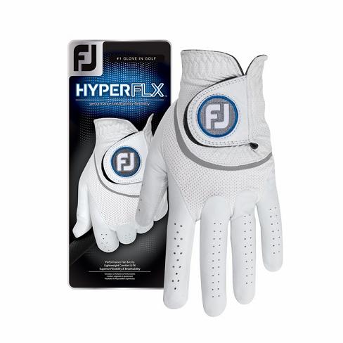 Men\'s Footjoy HyperFLX Golf Gloves White | USA-CQ0134