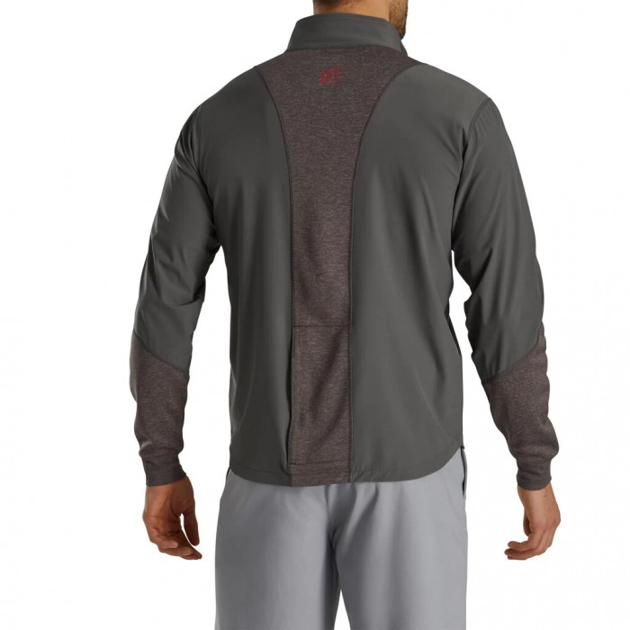 Men's Footjoy HyperFlex Pullover Charcoal / Heather Charcoal | USA-EJ2958