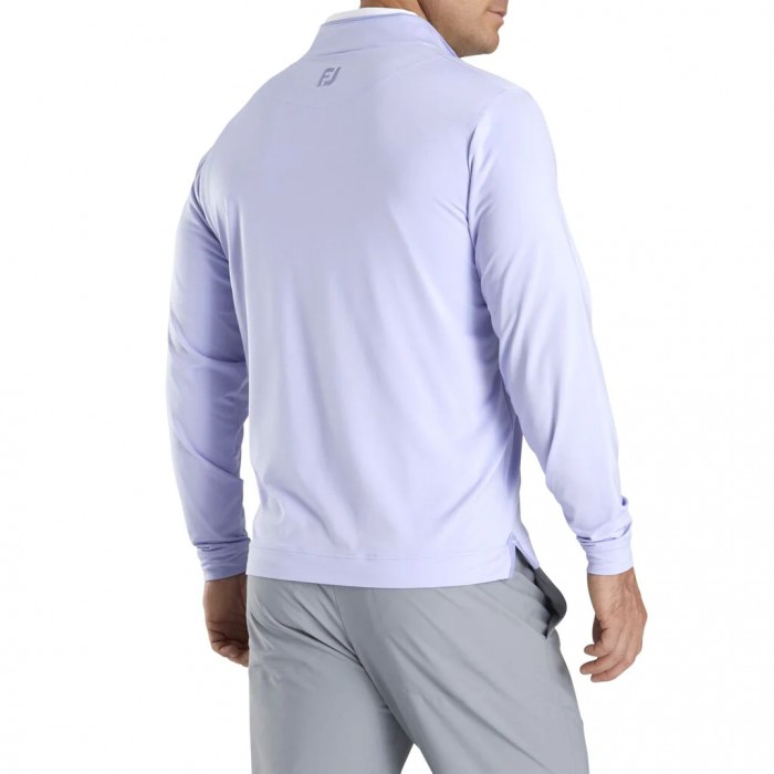 Men's Footjoy Lightweight Quarter-Zip Jacket Lavender / White | USA-EC8197