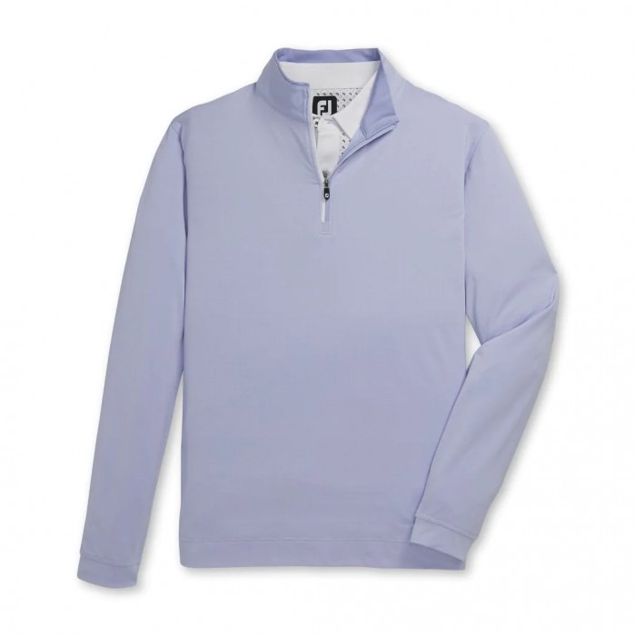 Men\'s Footjoy Lightweight Quarter-Zip Jacket Lavender / White | USA-EC8197