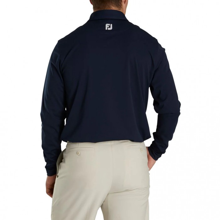 Men's Footjoy Long Sleeve Sun Protection Shirt Shirts Navy | USA-LN9061