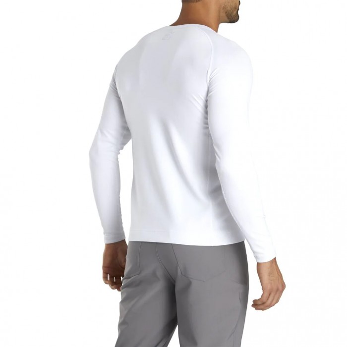 Men's Footjoy Phase One Base Layer Shirts White | USA-VN4937