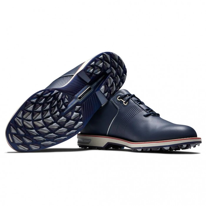 Men's Footjoy Premiere Series - Flint Spikeless Golf Shoes Navy | USA-NX9372