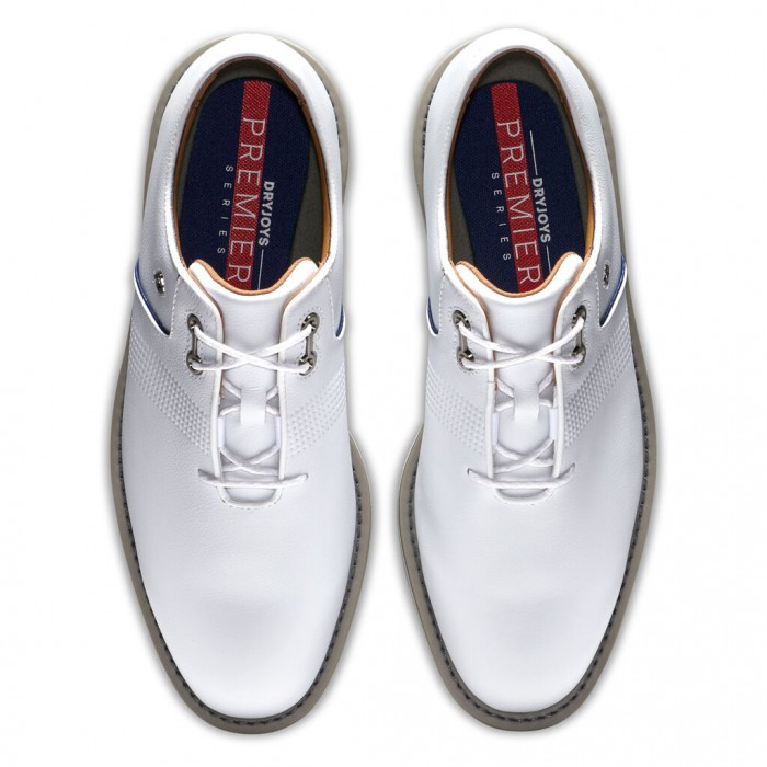 Men's Footjoy Premiere Series - Flint Spikeless Golf Shoes White | USA-OK4502