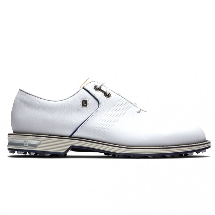 Men\'s Footjoy Premiere Series - Flint Spikeless Golf Shoes White | USA-OK4502