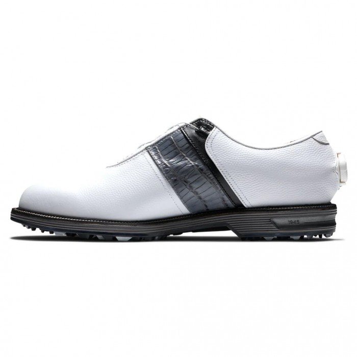 Men's Footjoy Premiere Series - Packard BOA Spikeless Golf Shoes White / Grey | USA-SZ5093