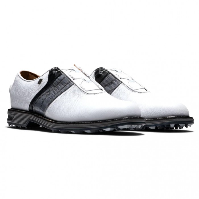 Men's Footjoy Premiere Series - Packard BOA Spikeless Golf Shoes White / Grey | USA-SZ5093