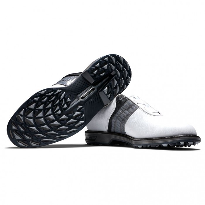 Men's Footjoy Premiere Series - Packard BOA Spikeless Golf Shoes White / Grey | USA-SZ5093