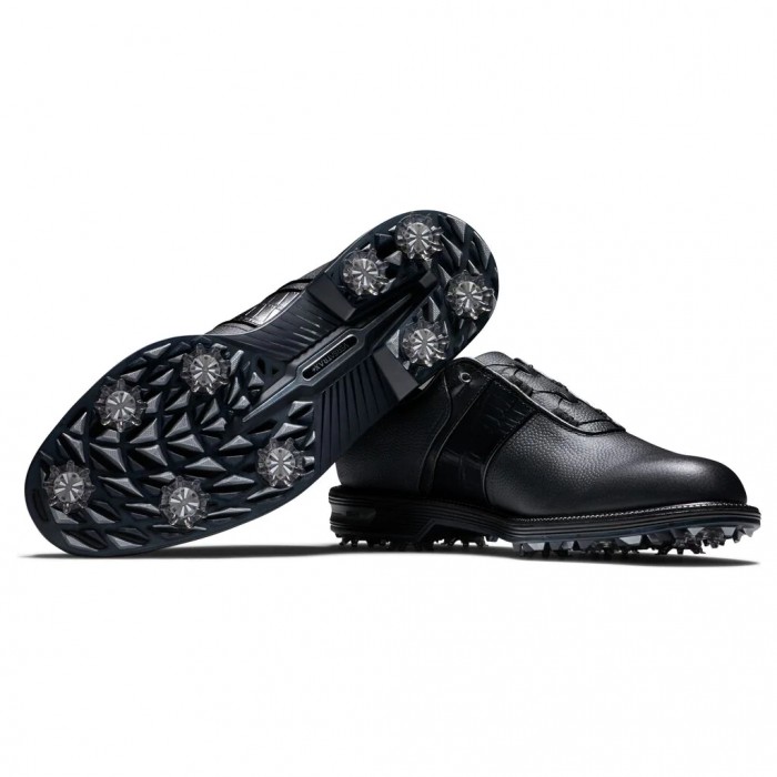 Men's Footjoy Premiere Series - Packard BOA Spiked Golf Shoes Black | USA-TU4815