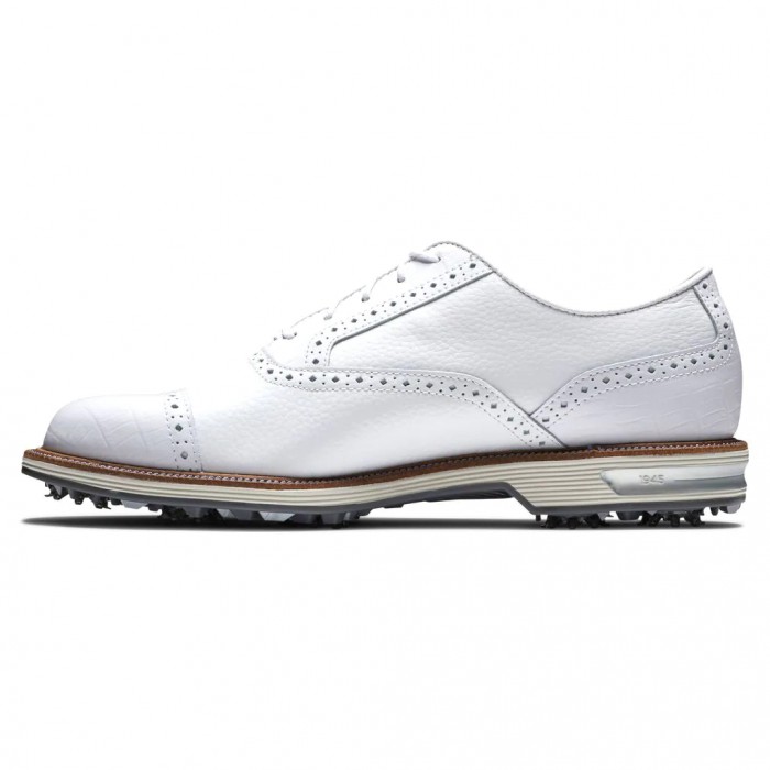 Men's Footjoy Premiere Series - Tarlow Spiked Golf Shoes White | USA-KC1564