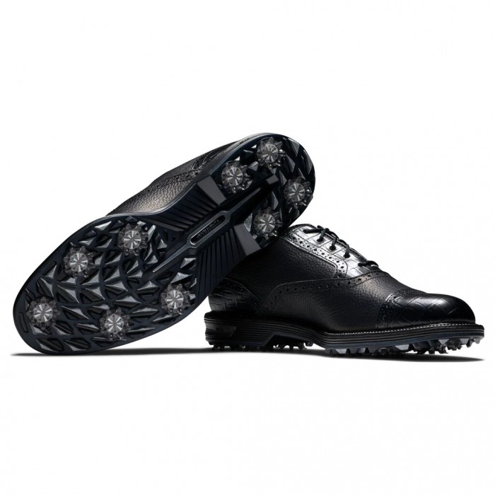 Men's Footjoy Premiere Series - Tarlow Spiked Golf Shoes Black | USA-SL8320