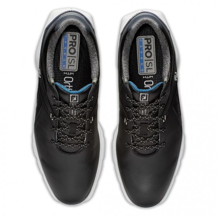 Men's Footjoy Pro|SL Carbon Spikeless Golf Shoes Black | USA-BF2476