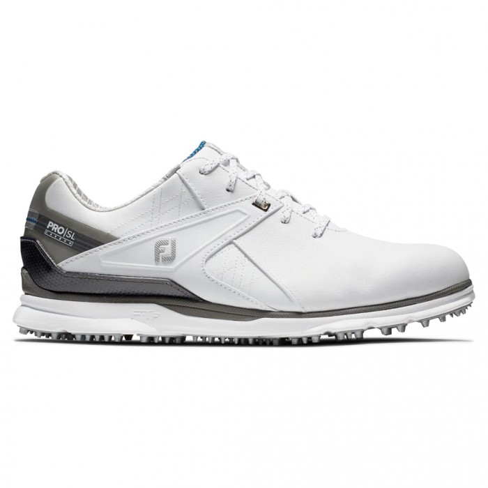 Men\'s Footjoy Pro|SL Carbon Spikeless Golf Shoes White | USA-QV1098