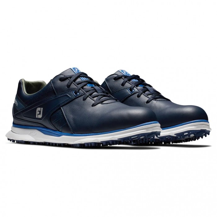 Men's Footjoy Pro|SL Spikeless Golf Shoes Navy / Light Blue | USA-CQ3904