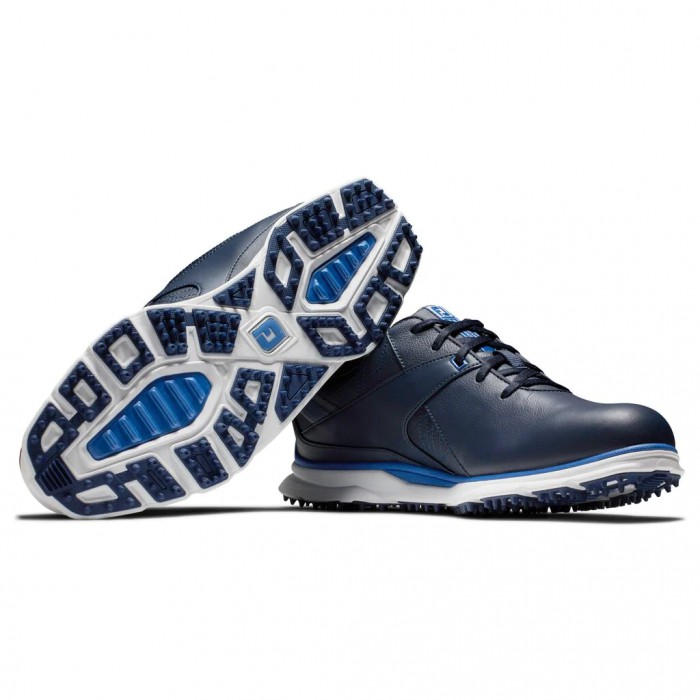 Men's Footjoy Pro|SL Spikeless Golf Shoes Navy / Light Blue | USA-CQ3904