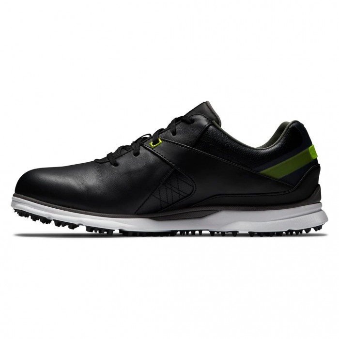 Men's Footjoy Pro|SL Spikeless Golf Shoes Black / Lime | USA-EP4201