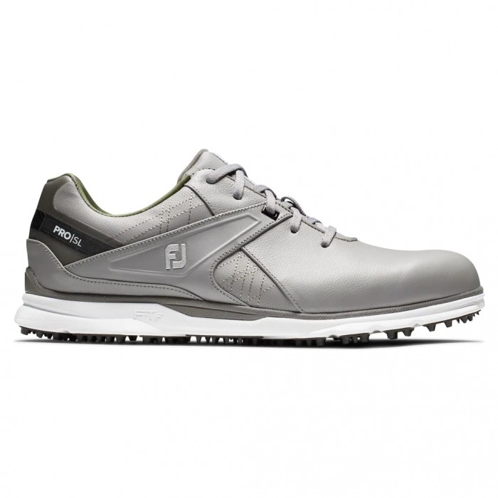 Men\'s Footjoy Pro|SL Spikeless Golf Shoes Grey | USA-HE0175