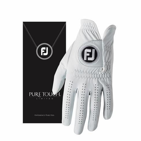 Men\'s Footjoy Pure Touch Limited Golf Gloves Black | USA-JB2389