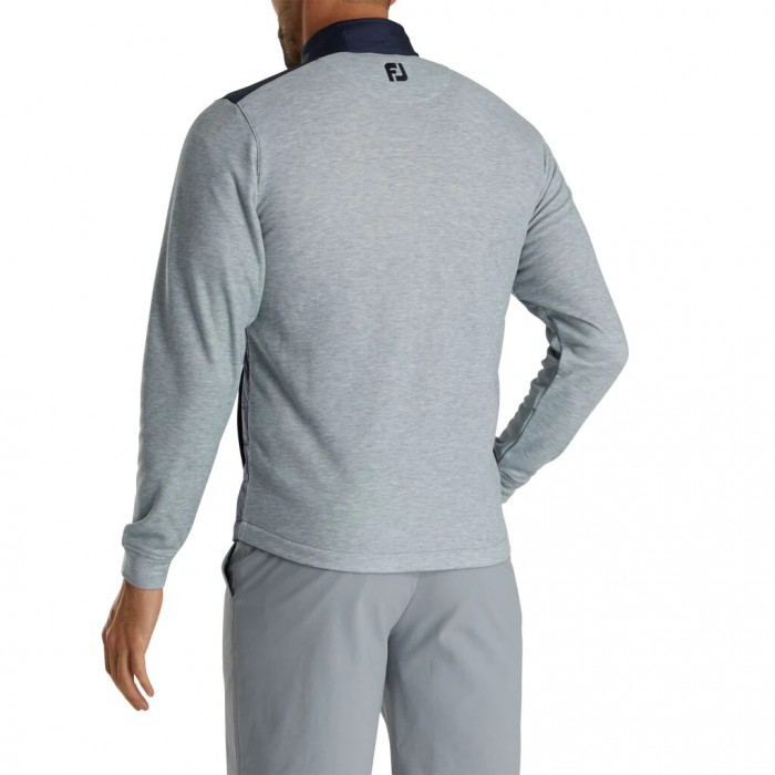 Men's Footjoy Ryder Cup Trophy Hybrid Full-Zip Jacket Navy / Grey | USA-CJ8039