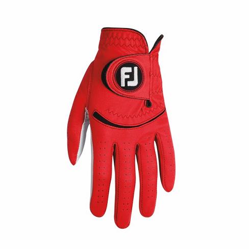 Men's Footjoy Spectrum Golf Gloves Red | USA-AZ8179