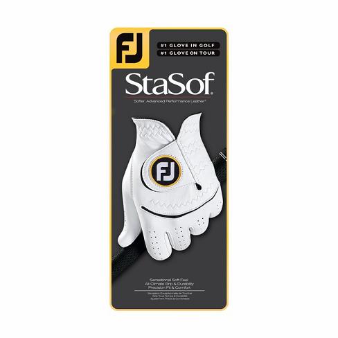 Men's Footjoy StaSof Golf Gloves Black | USA-VH8245