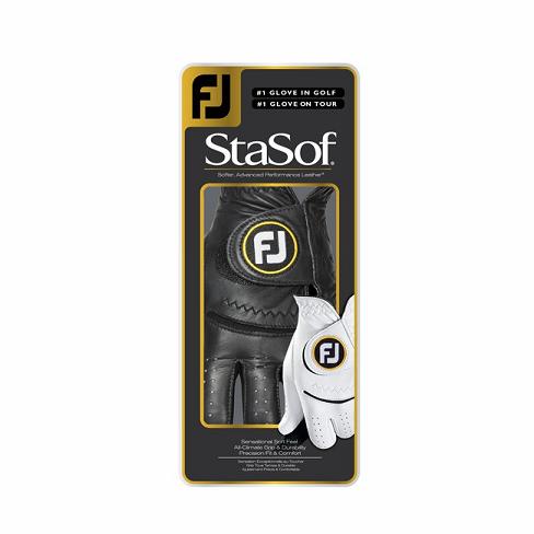 Men's Footjoy StaSof Golf Gloves Black | USA-ZK1402