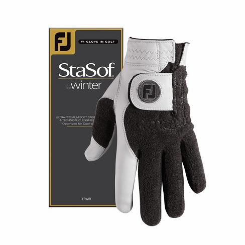 Men\'s Footjoy StaSof Winter Golf Gloves Grey | USA-MR5187