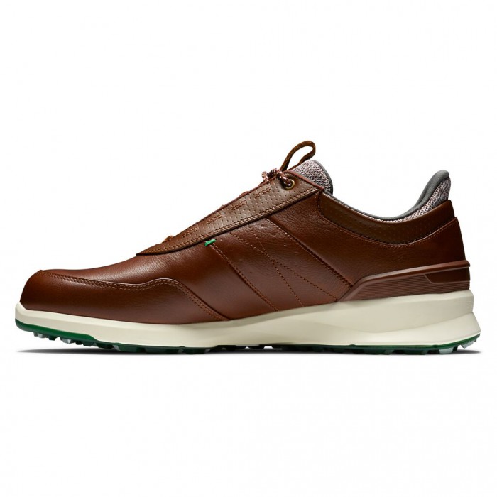 Men's Footjoy Stratos Spikeless Golf Shoes Cognac | USA-CA3758