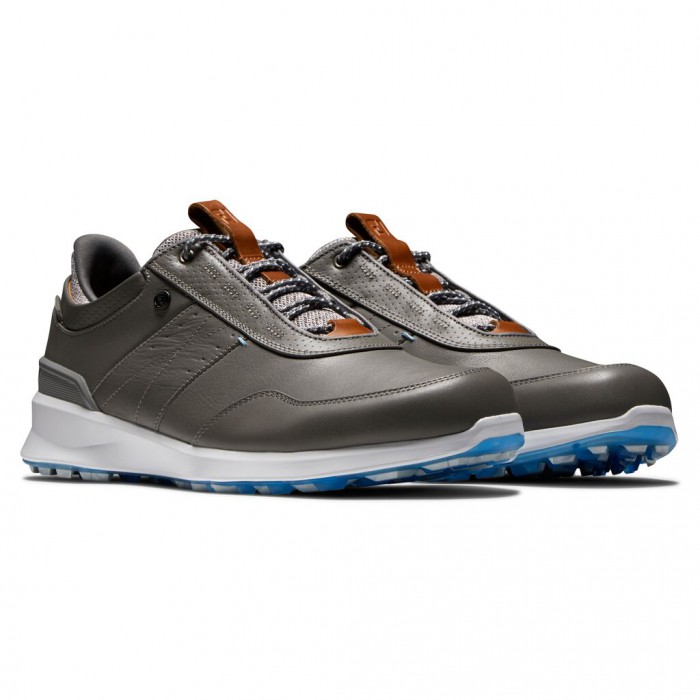 Men's Footjoy Stratos Spikeless Golf Shoes Grey | USA-FV0395