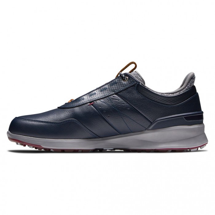 Men's Footjoy Stratos Spikeless Golf Shoes Navy | USA-QK3789