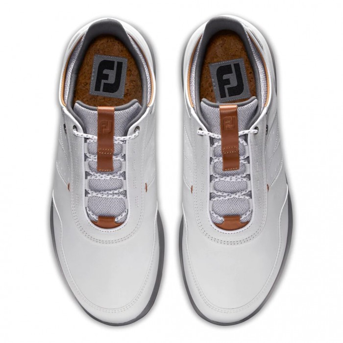 Men's Footjoy Stratos Spikeless Golf Shoes Off-White | USA-VM1406