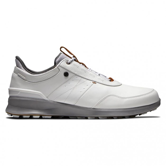 Men\'s Footjoy Stratos Spikeless Golf Shoes Off-White | USA-VM1406