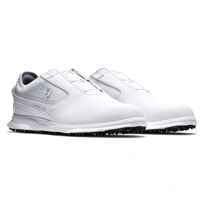 Men's Footjoy Superlites XP BOA Spikeless Golf Shoes White | USA-YE5307