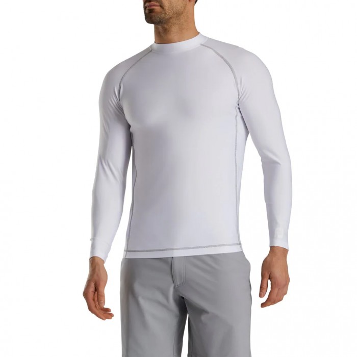 Men's Footjoy Thermal Base Layer Shirt Shirts White | USA-OS1074