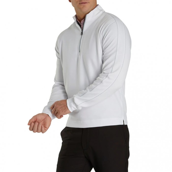 Men's Footjoy Tonal Heather Mid-Layer Jacket White | USA-AT6257