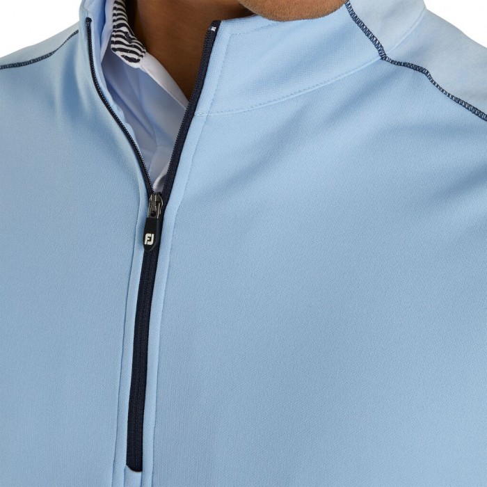 Men's Footjoy Tonal Heather Mid-Layer Jacket Sky | USA-KM1203