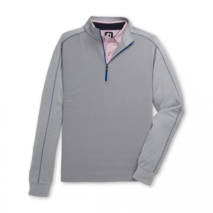 Men\'s Footjoy Tonal Heather Mid-Layer Jacket Grey | USA-NL6190