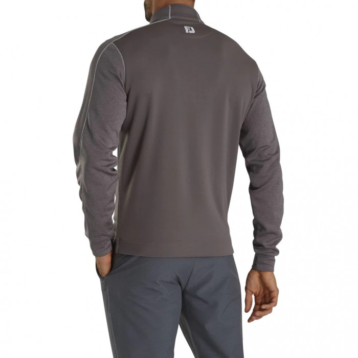 Men's Footjoy Tonal Heather Mid-Layer Jacket Coal | USA-VF2568