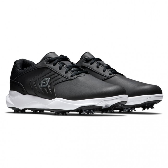 Men's Footjoy eComfort Spiked Golf Shoes Black | USA-GP8495