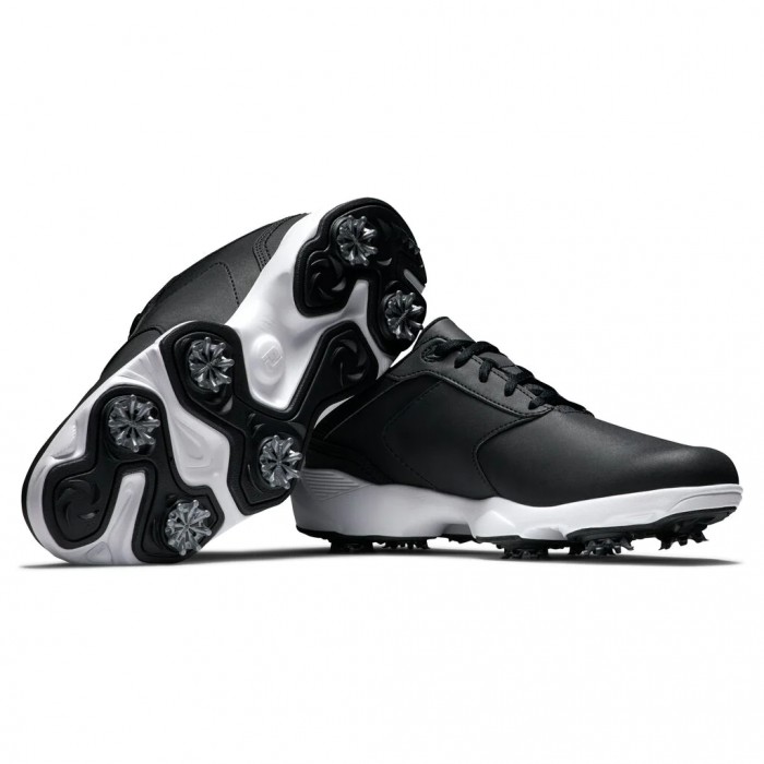 Men's Footjoy eComfort Spiked Golf Shoes Black | USA-GP8495