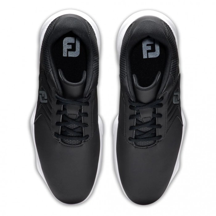 Men's Footjoy eComfort Spiked Golf Shoes Black | USA-GP8495