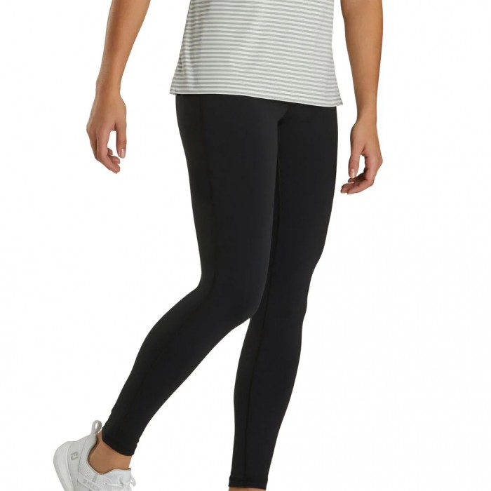 Women's Footjoy Ankle Length Leggings Black | USA-TZ5761