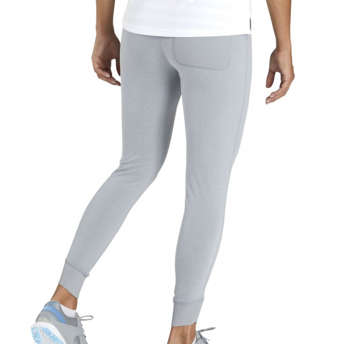 Women's Footjoy Ankle Length Rib Block Leggings Heather Grey | USA-JG9460