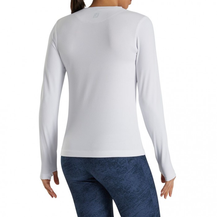 Women's Footjoy Base Layer Shirts White | USA-RK3089