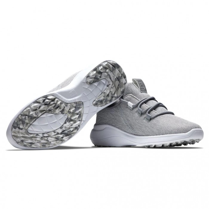 Women's Footjoy Flex Coastal Spikeless Golf Shoes Silver / White | USA-UK2031