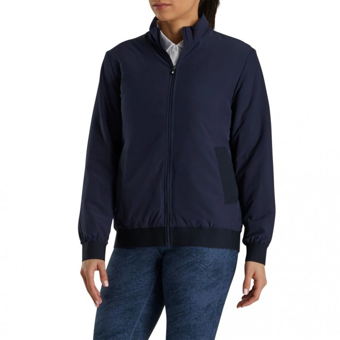 Women's Footjoy Insulated Bomber Jacket Navy | USA-EN7263