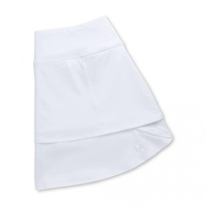 Women\'s Footjoy Performance Layered Skort White | USA-ZQ2653