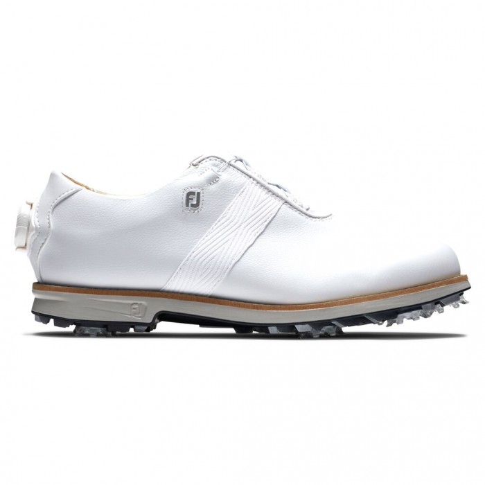 Women\'s Footjoy Premiere Series BOA Spiked Golf Shoes White | USA-RK6973